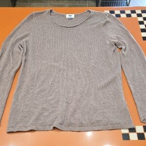 Old Navy Gray Crew Neck Sweater Soft Knit Casual